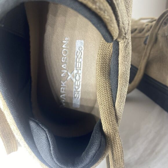 Mark Nason Skechers Men’s 8.5 Tan Brown Suede Leather Oxford Sneakers RARE main image 10